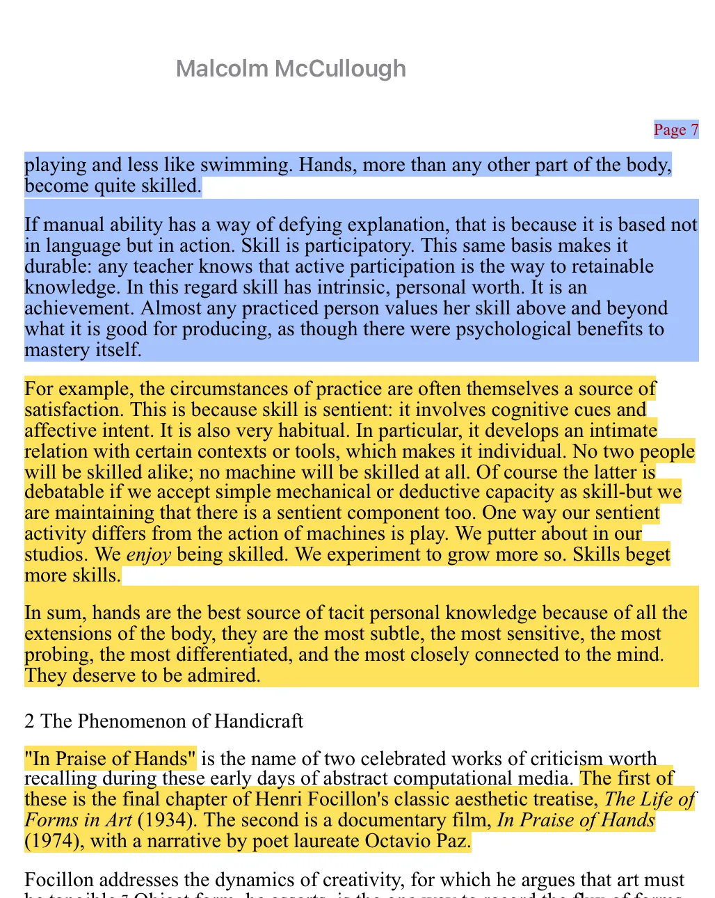 A screenshot of an excerpt of text.